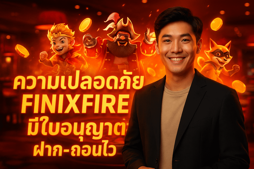 ความปลอดภัย FINIXFIRE มีใบอนุญาต ฝาก-ถอนไว